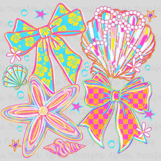 Bows and Shells Patterned