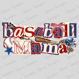 Boxed Letter Baseball Mama