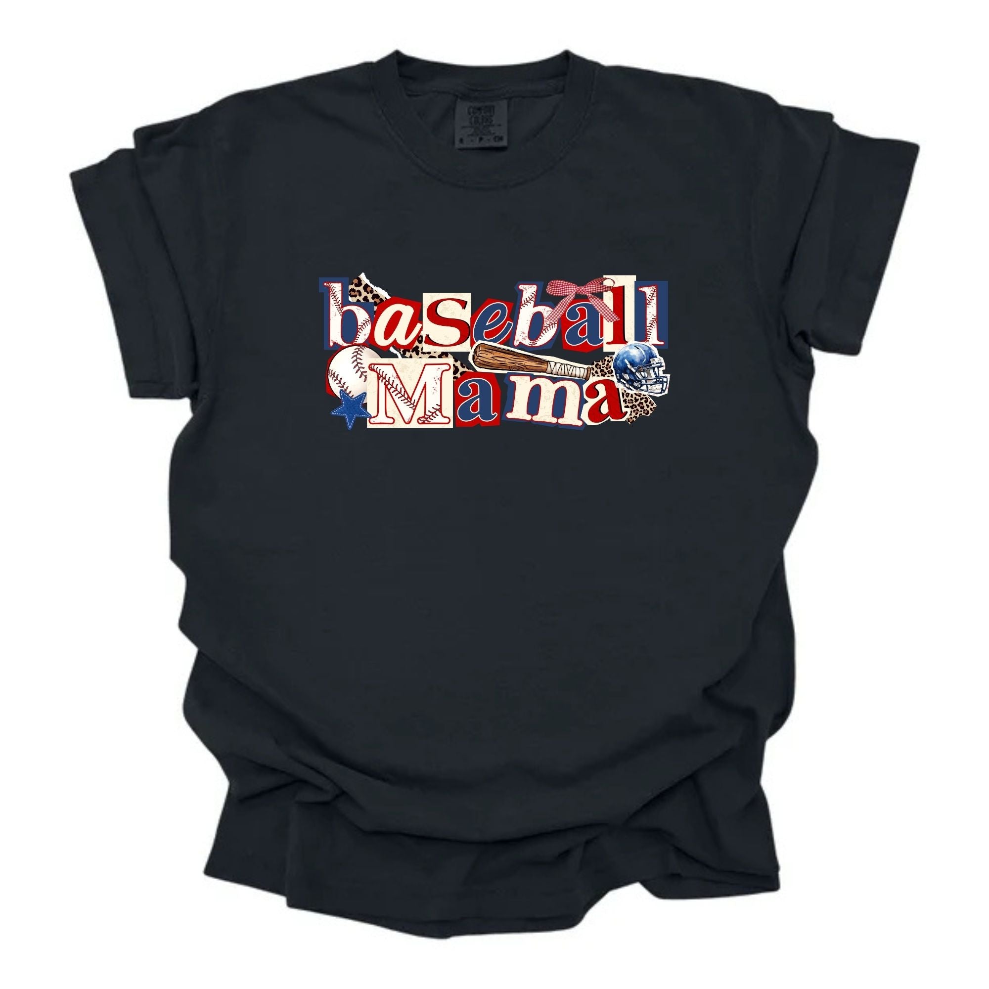 Boxed Letter Baseball Mama