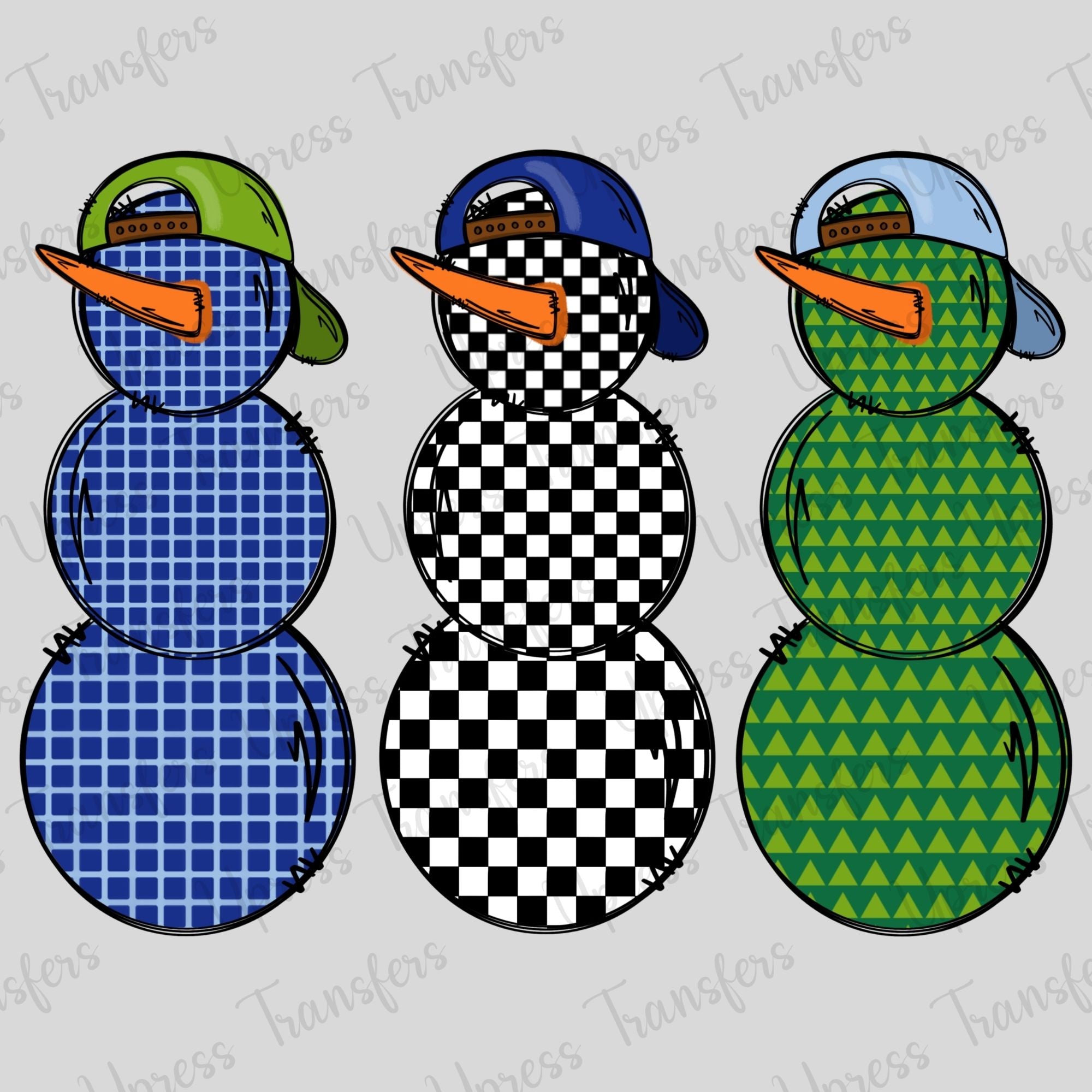 Boys Snowmen Trio