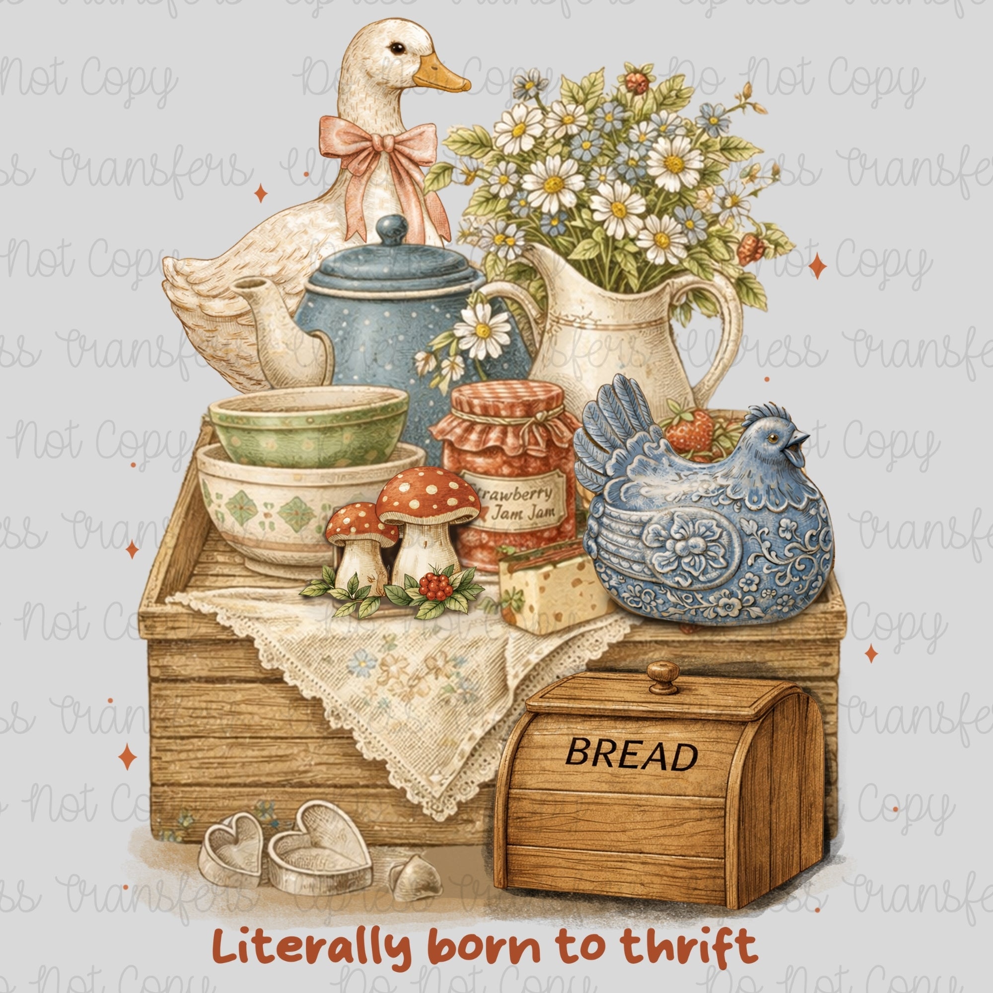 Bread Box Goose Vintage
