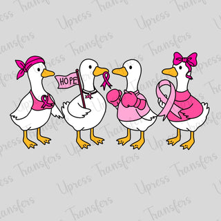 Breast Cancer Awareness Geese Pink