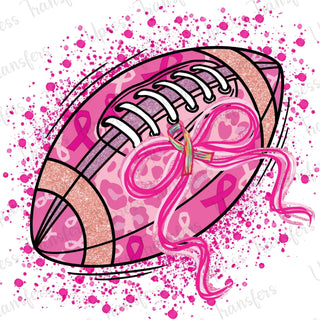 Breast Cancer Awareness Splatter Football