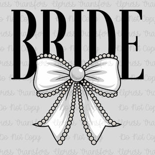 Bride Pearl Bow Cute