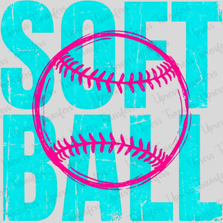 Bright Blue Softball