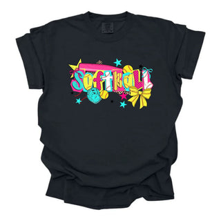 Bright Colorful Softball