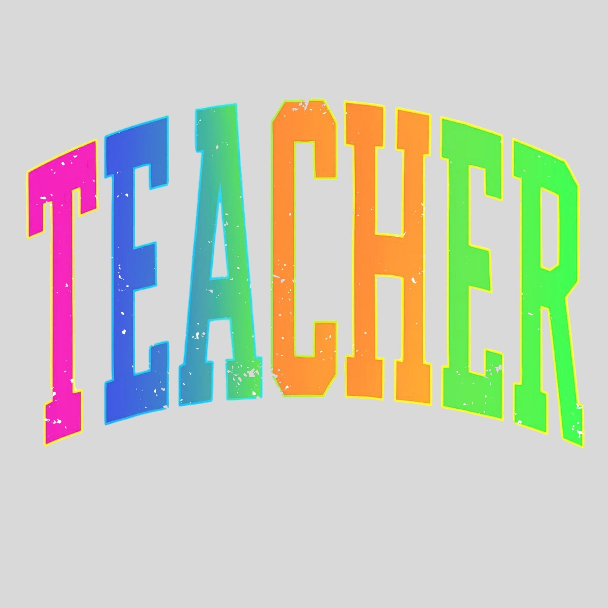 Bright Colorful Teacher