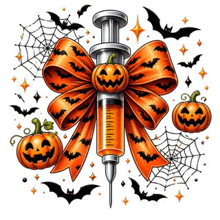 Bright Orange Bow Nurse
