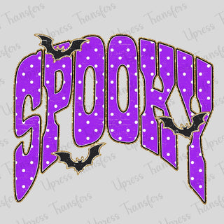 Bright Purple Spooky Polka Dots