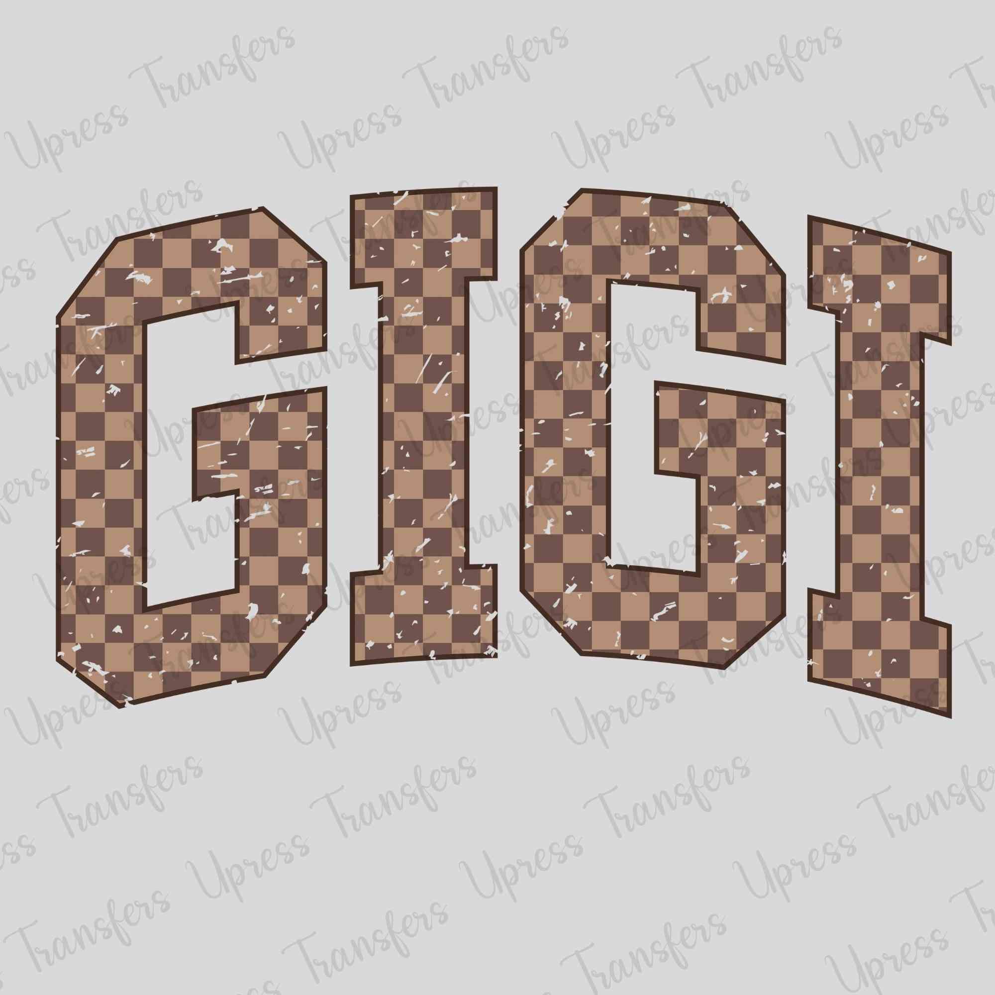 Brown Checkered Gigi