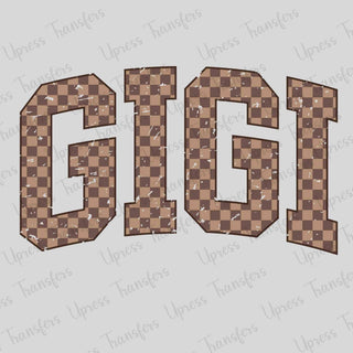 Brown Checkered Gigi