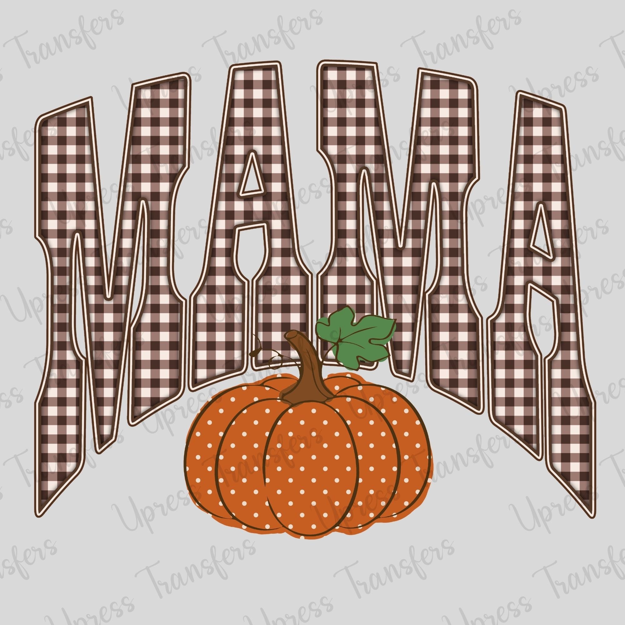 Brown Gingham Mama