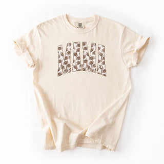 Brown Patterned Football Mama