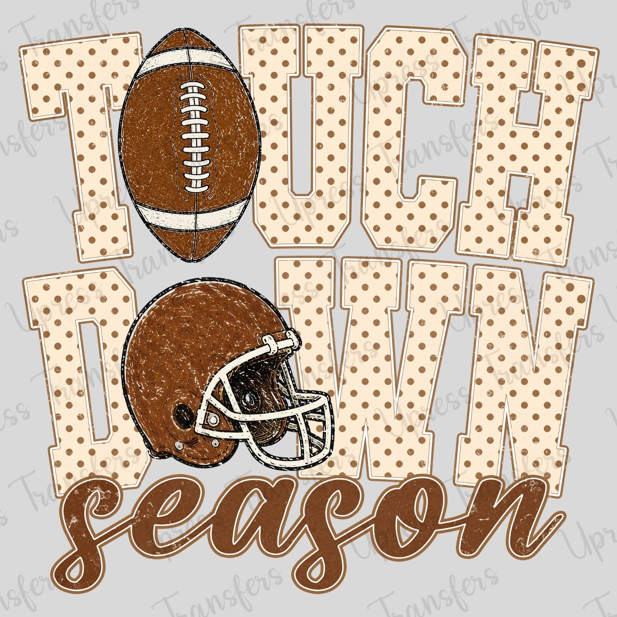 Brown Polka Dots Touchdown Season