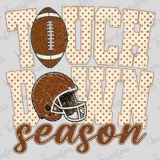 Brown Polka Dots Touchdown Season