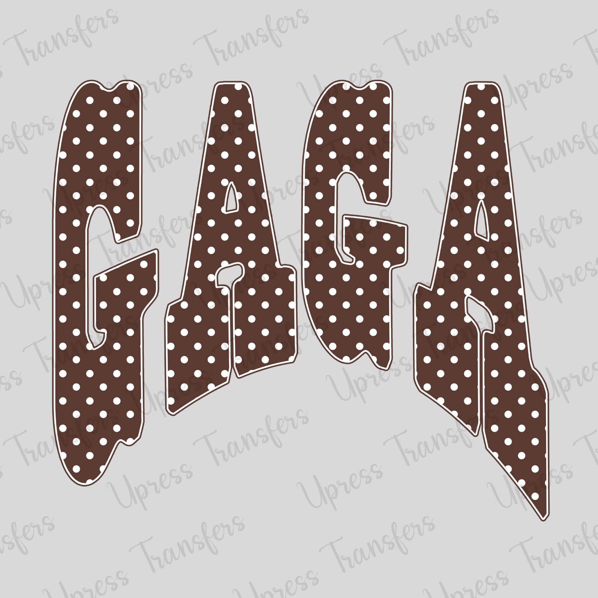 Brown Polka Dotted Gaga