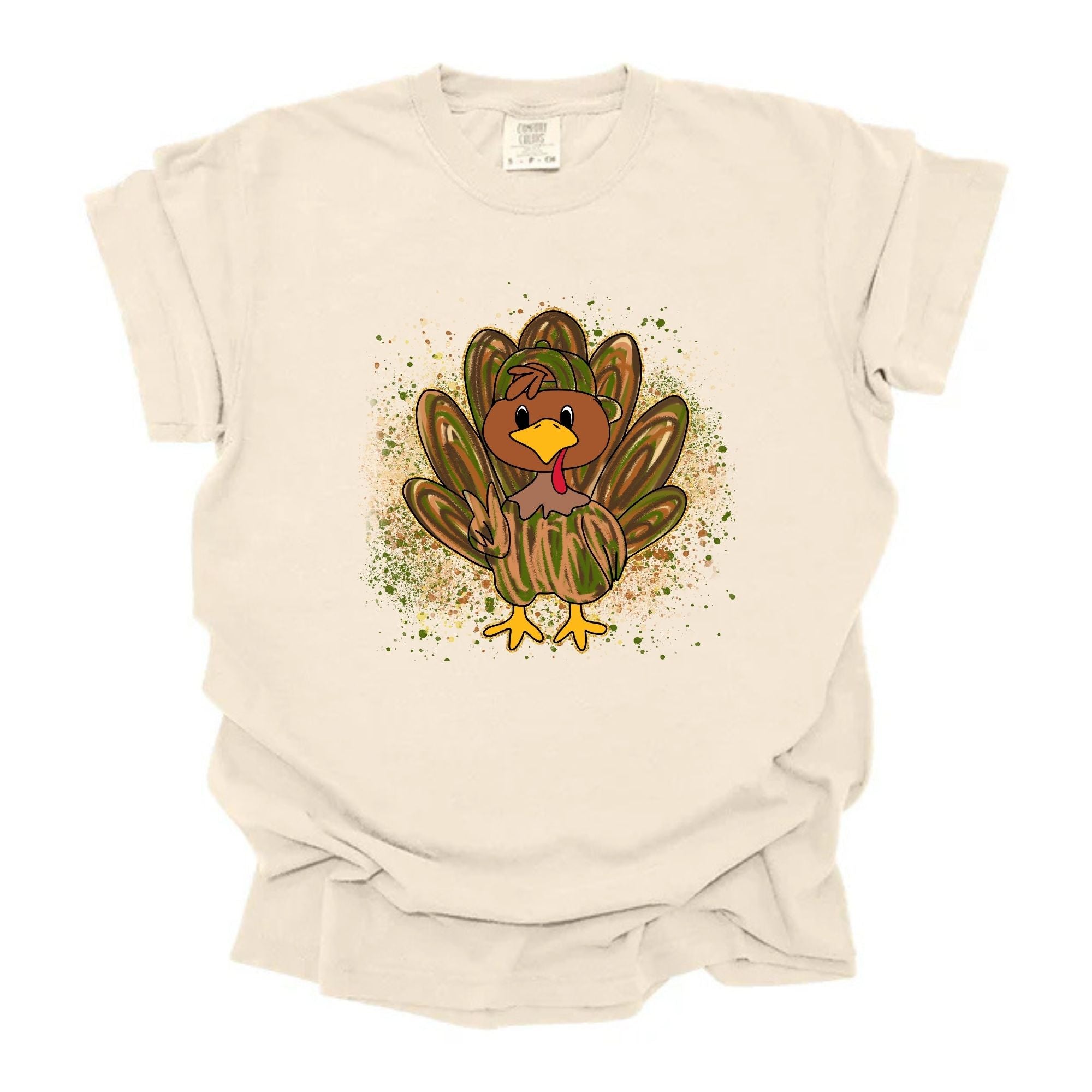 Brown and Green Splatter Turkey