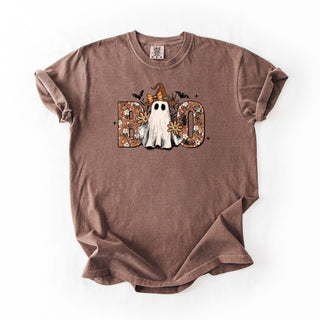 Brown floral Boo Which Ghost