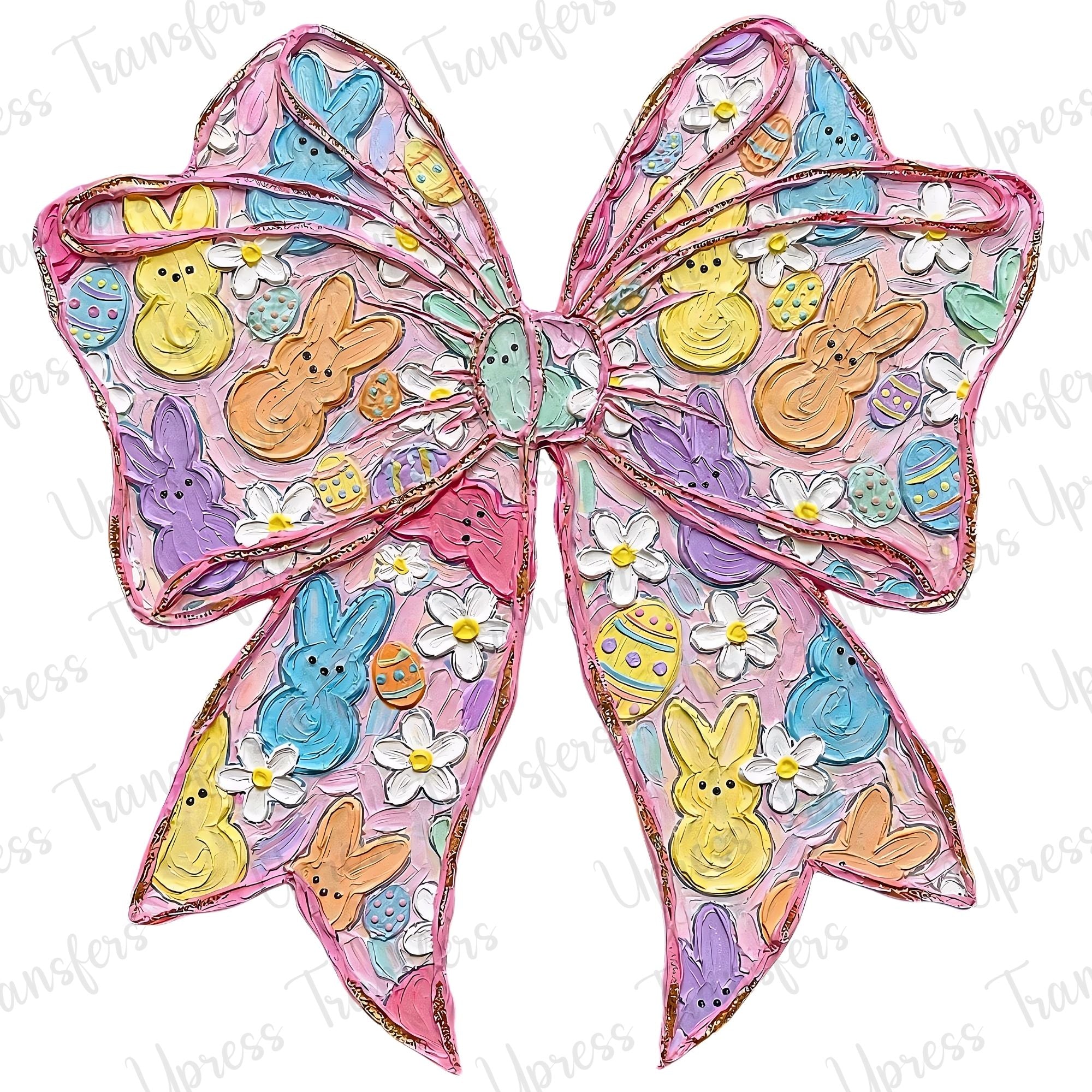 Brushstroke Peeps Bow