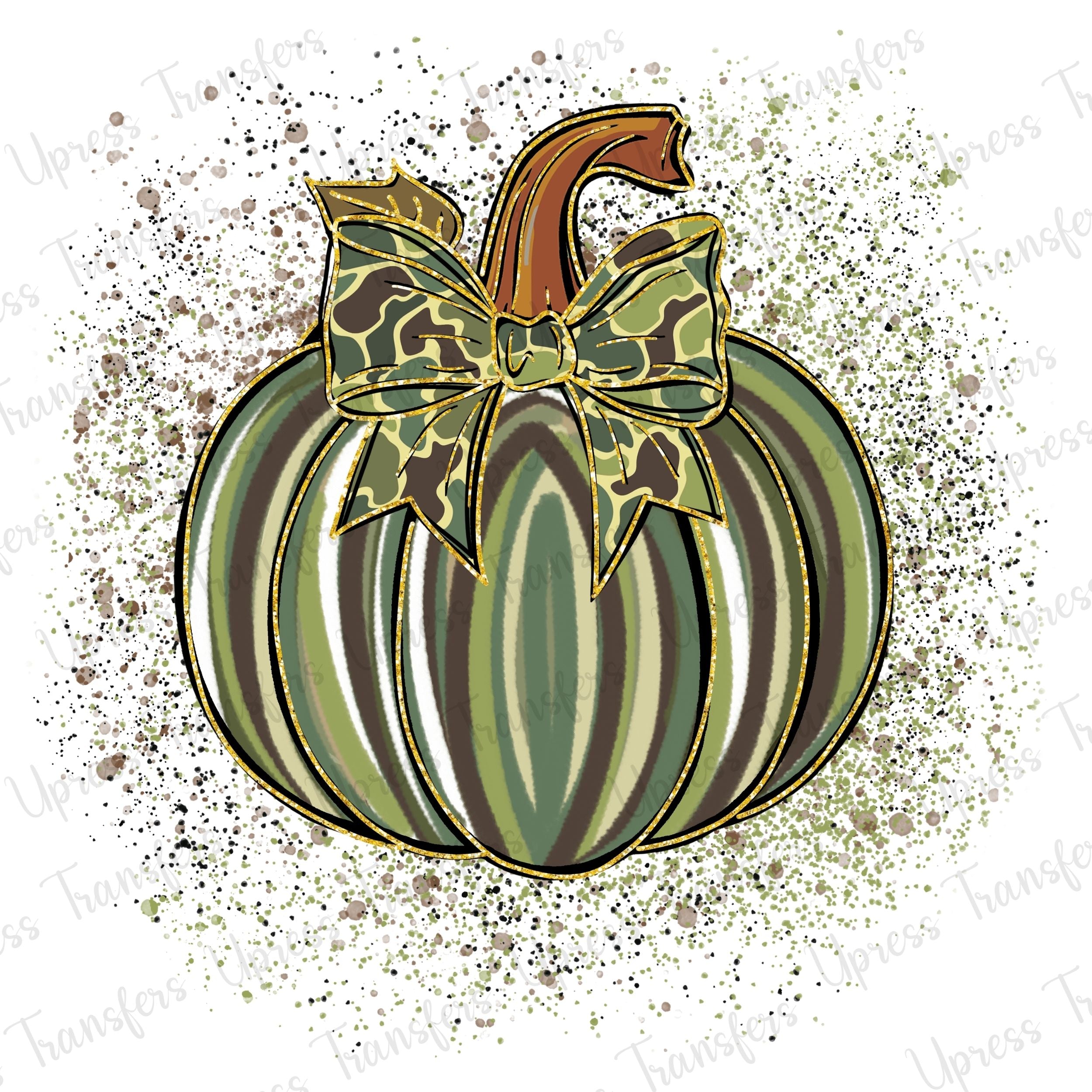 Brush Stroke Camo Pumpkin