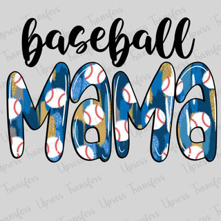 Brushstroke Baseball Mama