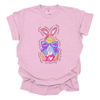 Brushstroke Bunny Words Outline