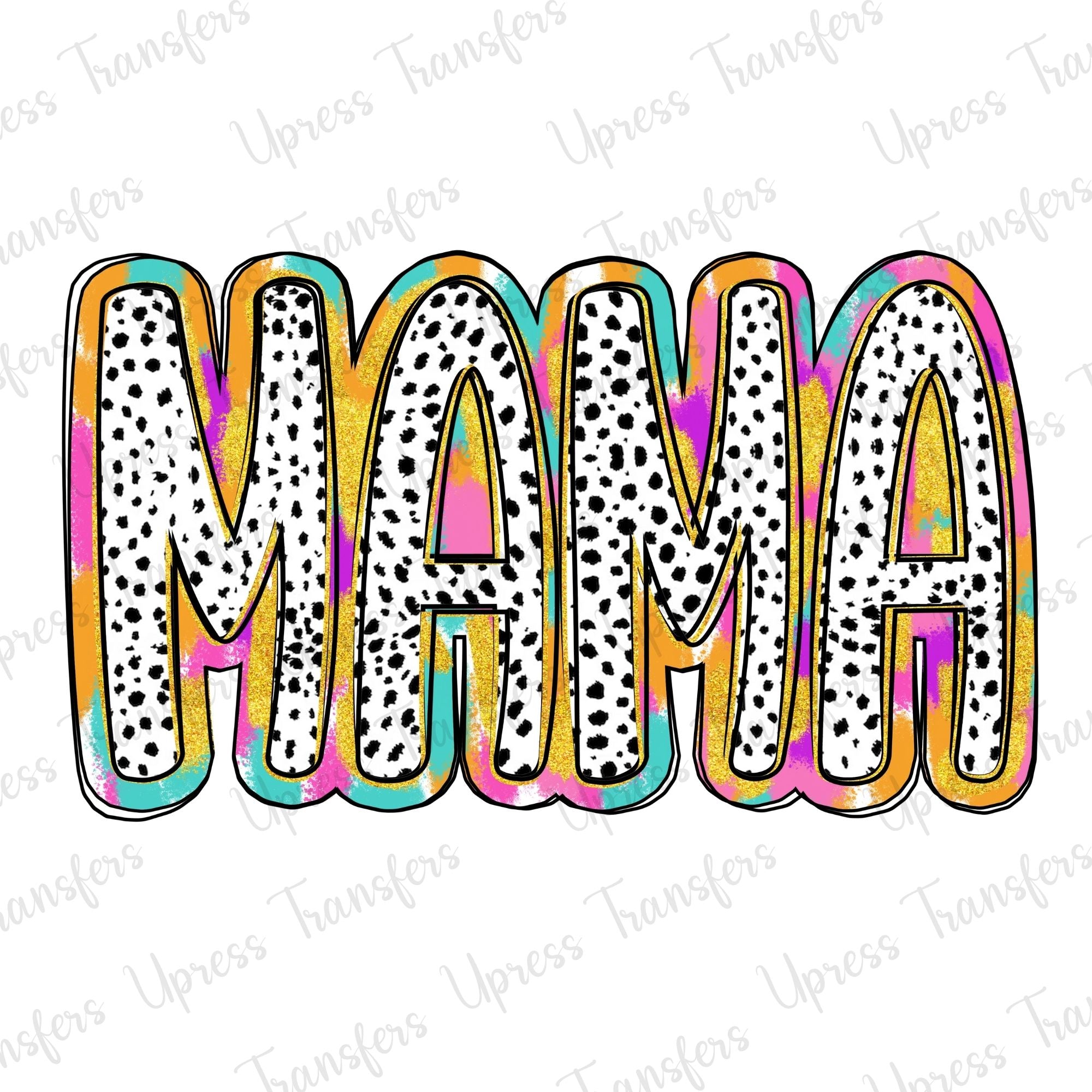 Brushstroke Dalmatian Mama