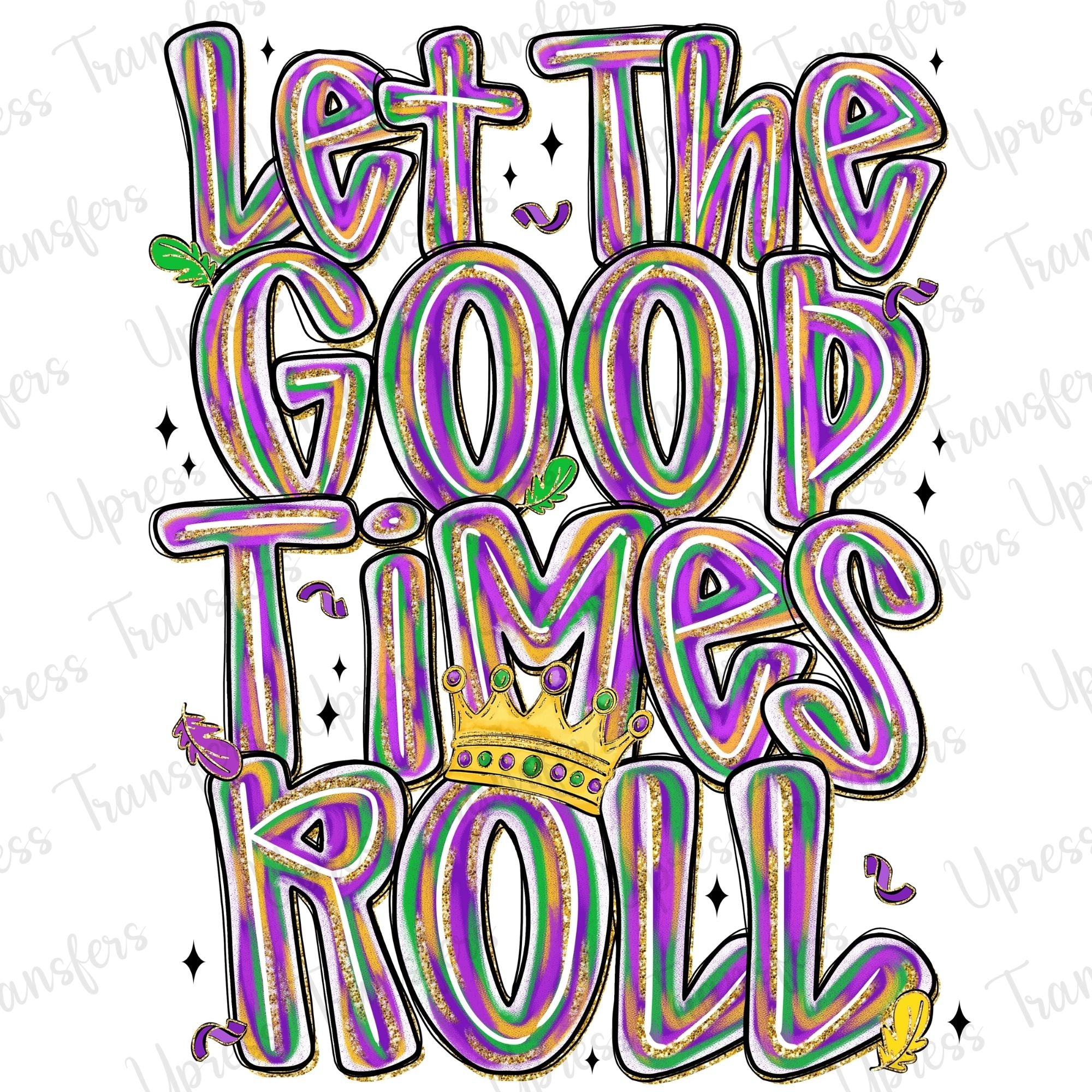 Brushstroke Good Times Roll Purple