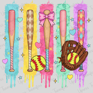 Brushstroke Softball Bats