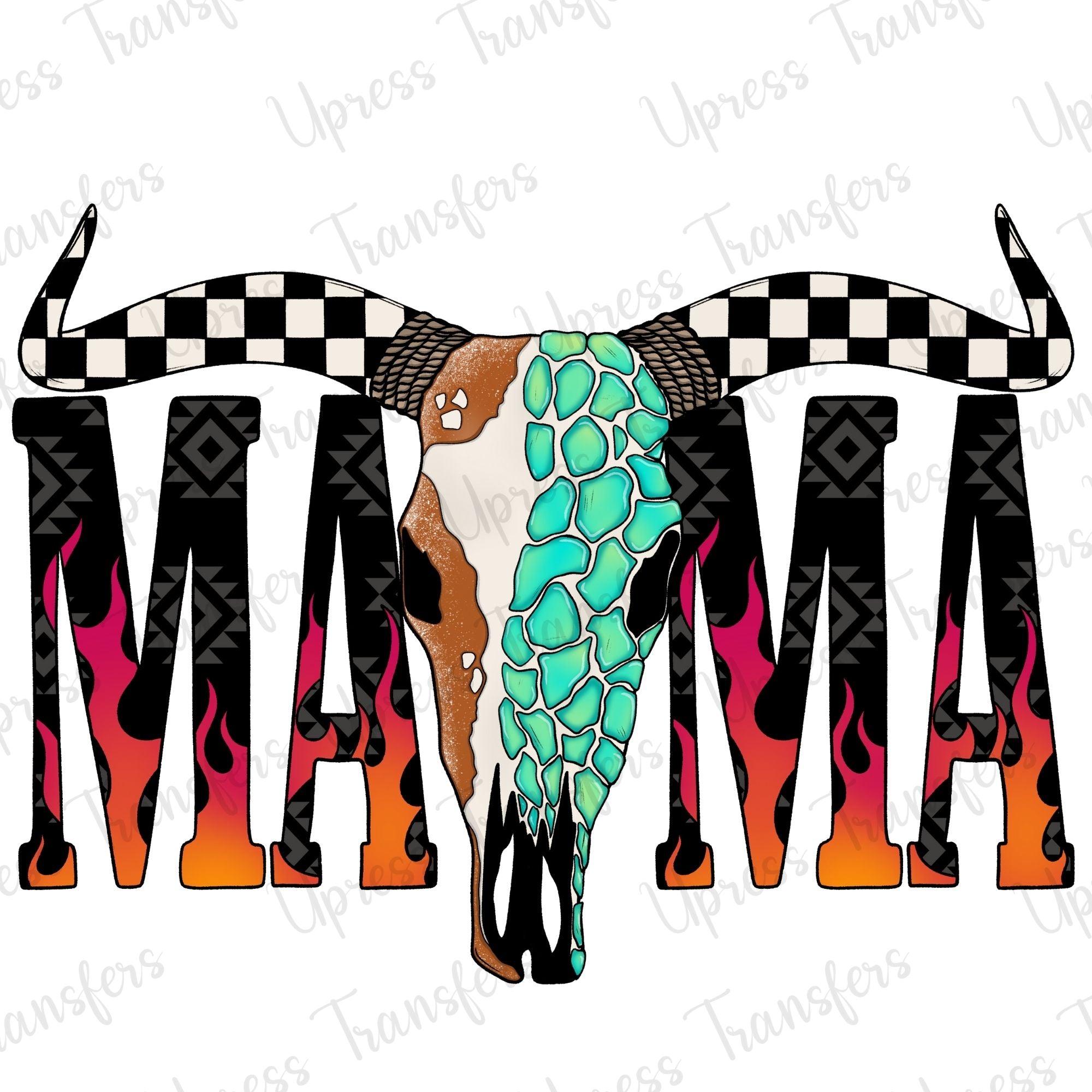 Bull Head Flaming Mama