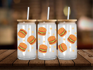 Burgers and Stars 16 Oz Wrap