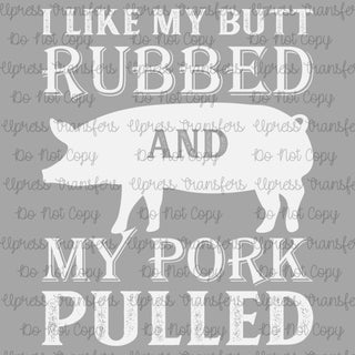 Butt Rubbed Pork Pulled