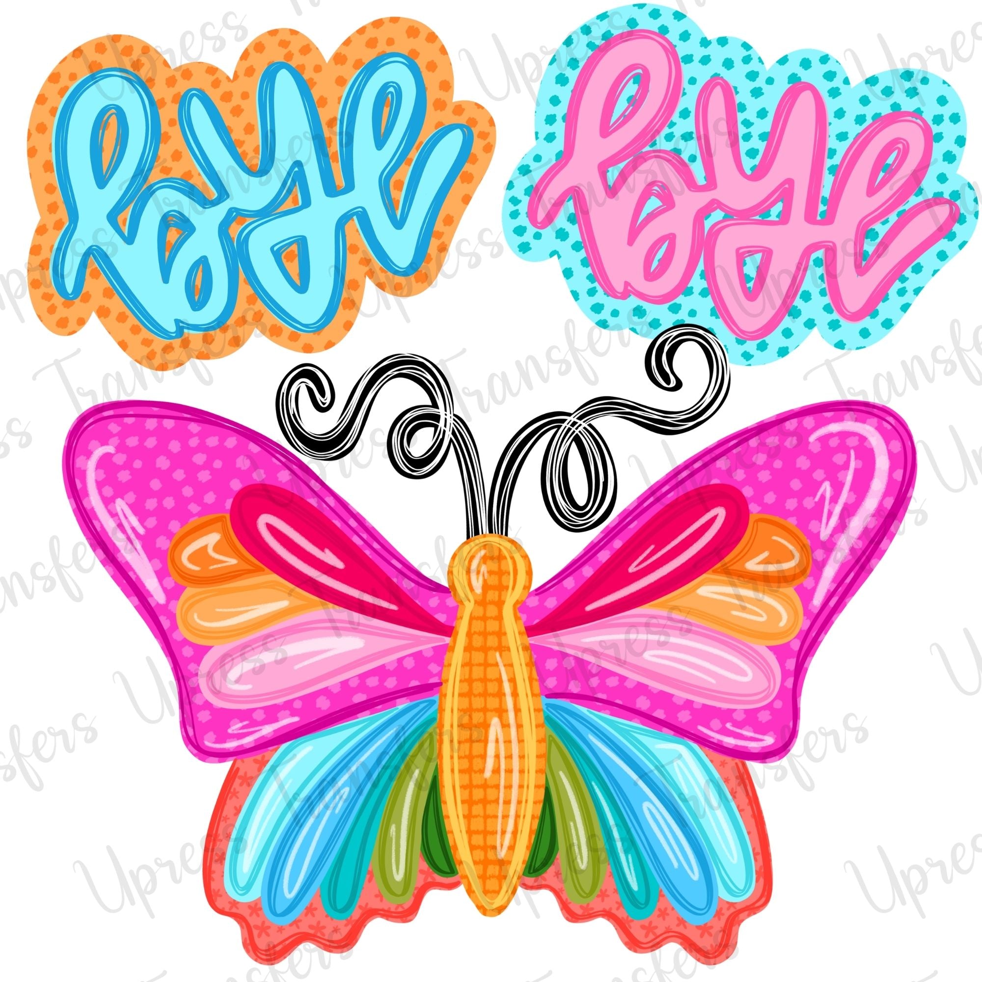 Bye Bye Butterfly Doodle