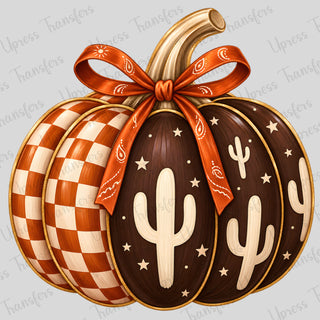 Cactus Plaid Pumpkin