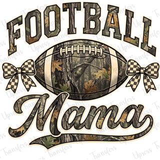 Camo Checkered Bow Football