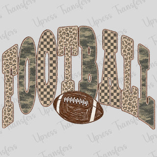 Camo Distressed Football