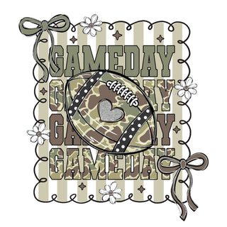 Camo Football Game Day X4
