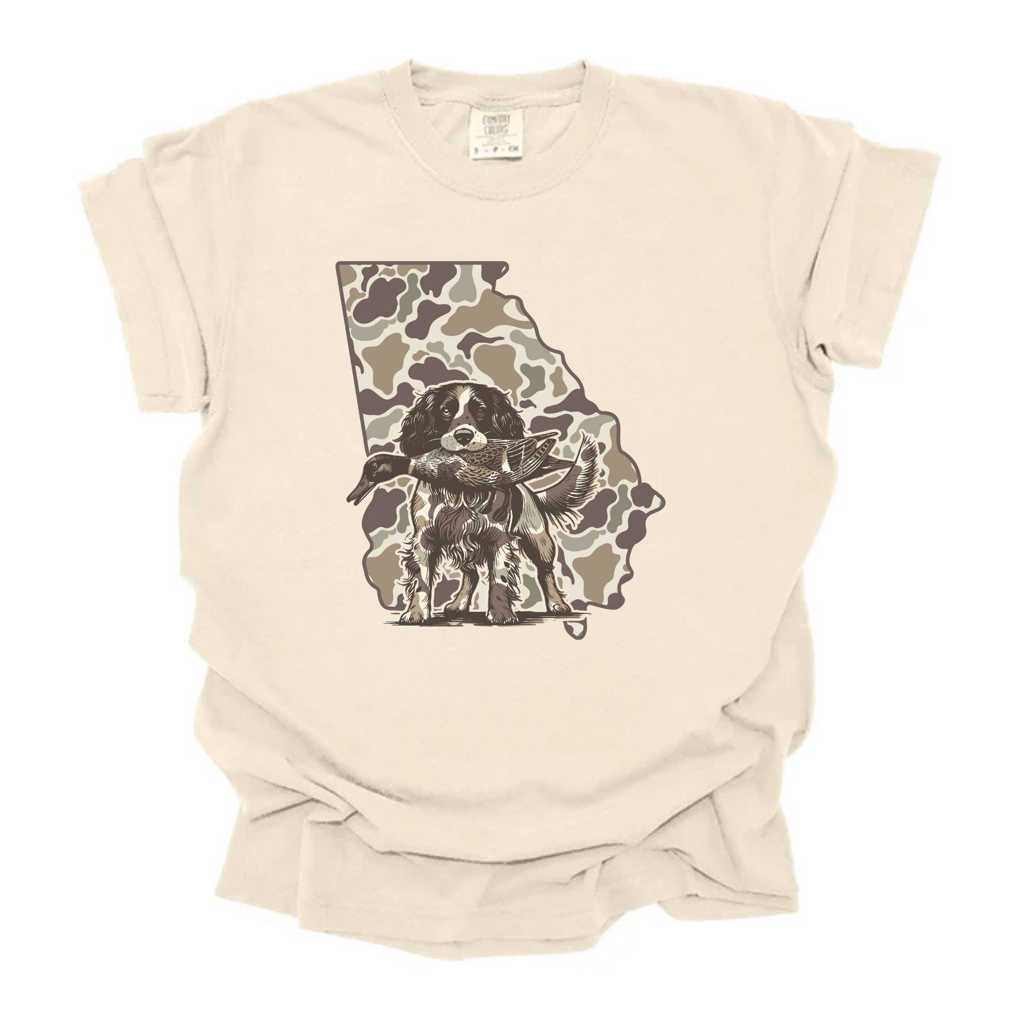 Camo GA State Hunting Dog