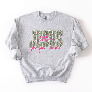 Camo Jesus Pink Script