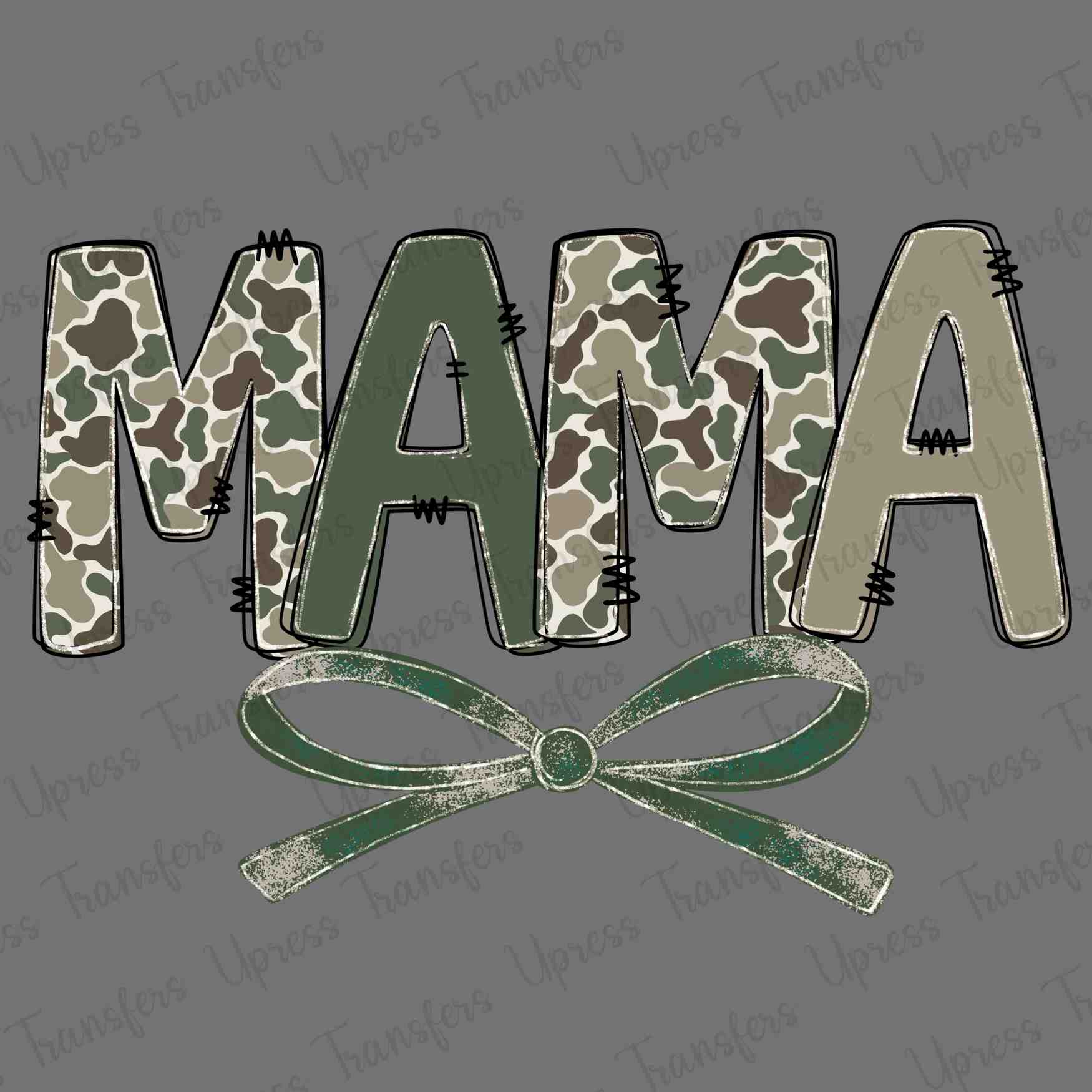 Camo Mama Bow Green