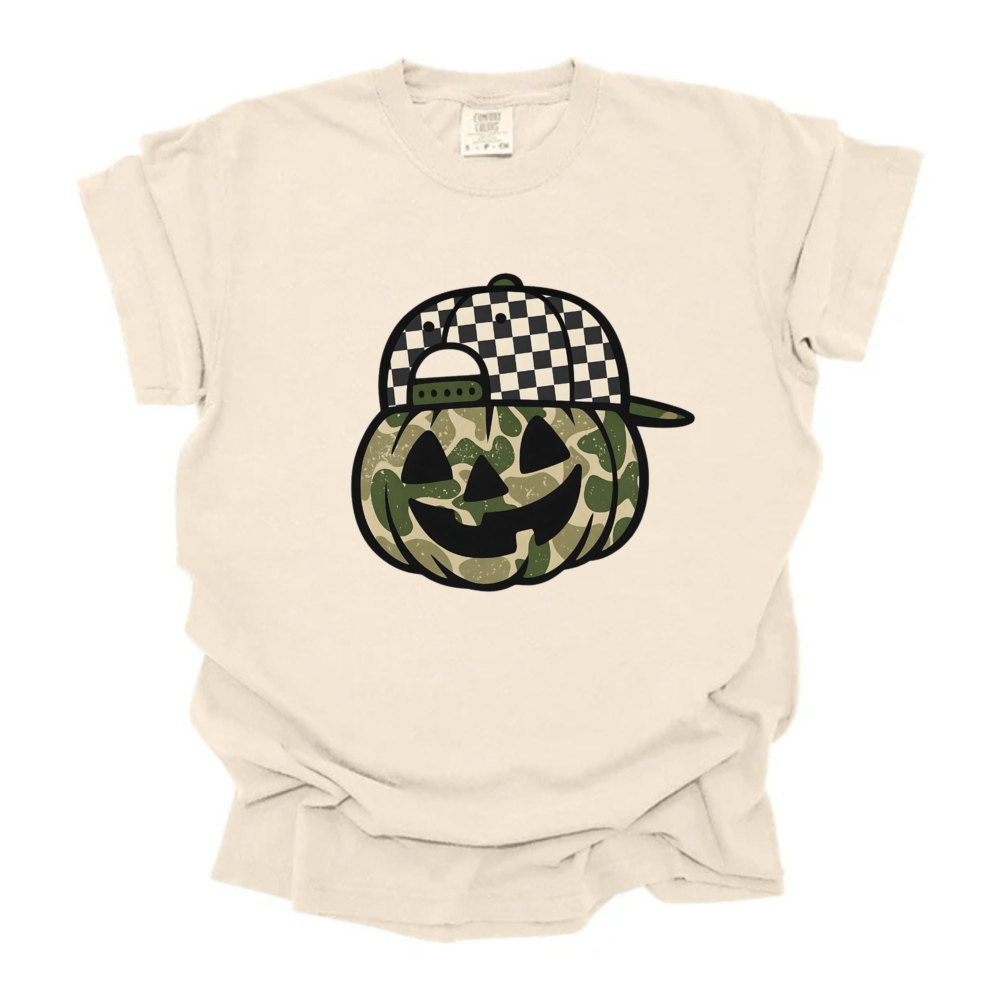 Camo Pumpkin Checkered Hat
