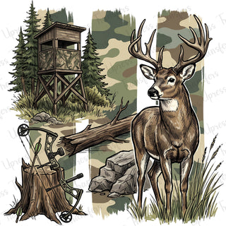 Camo Stripped Deer Hunting