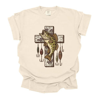 Camo Wooden Fishing Cross
