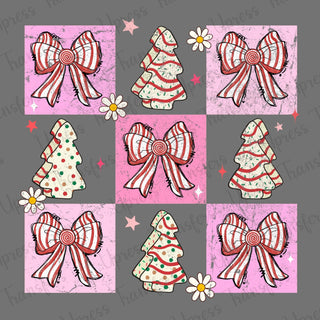 Candy Cane Bows and Christmas Cakes
