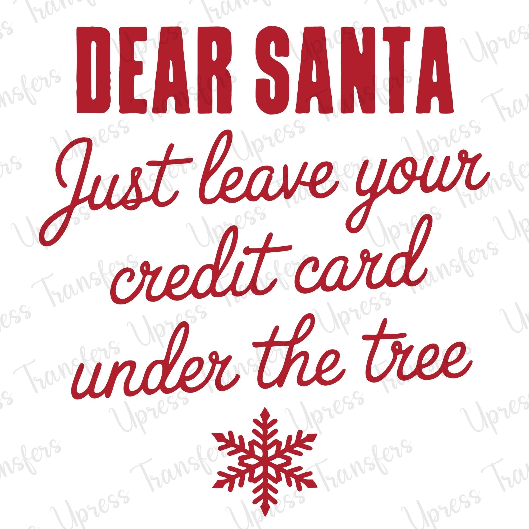Card Under The Tree Red
