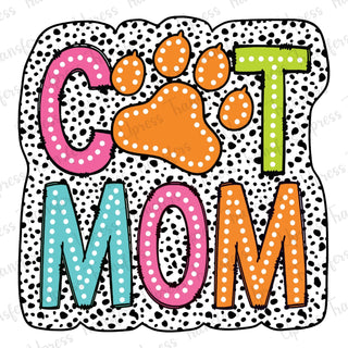 Cat Mom Dalmatian Print