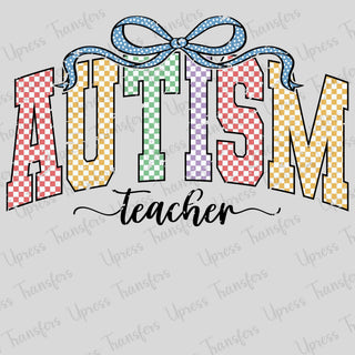 Checkered Autism Teacher