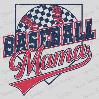 Checkered Ball Dimond plate Mama