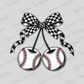 Checkered Baseball Cherries