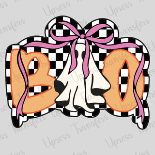 Checkered Boo Ghost O